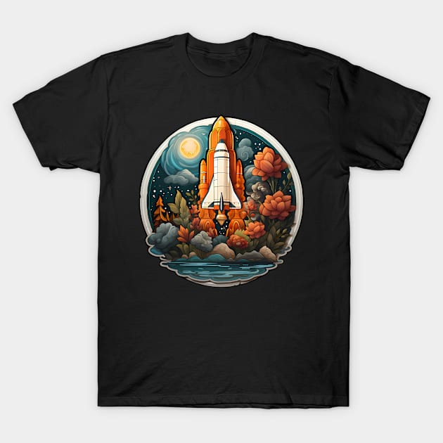 AI Generated Rocketship T-Shirt by Keciu's Shop